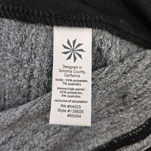 Athleta Running Wild Mixed Print Half Zip Fitted Activewear Jacket Size Medium - Picture 8 of 8